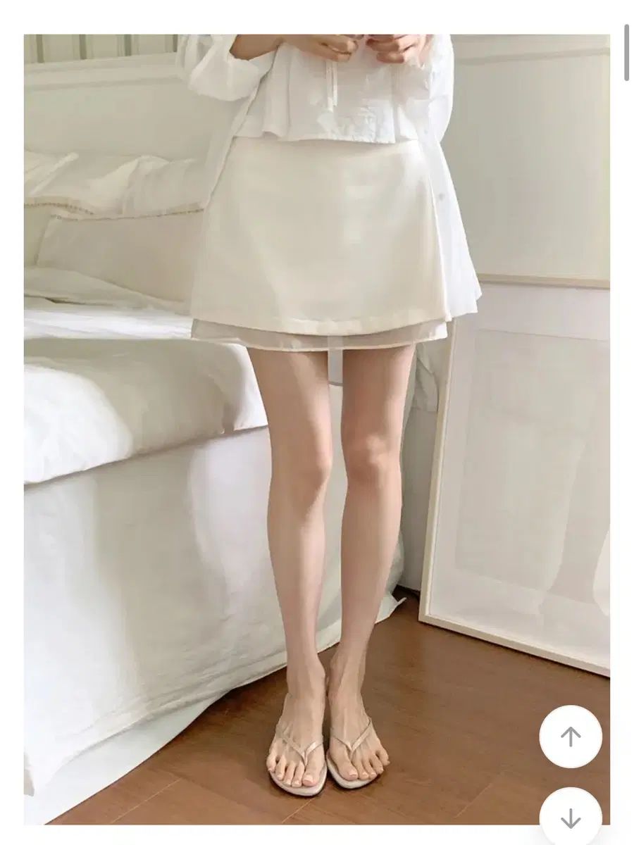 白シフォンスカート 6,005円