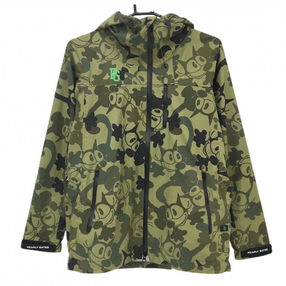 【美品】パーリーゲイツ×フィリックス レインジャケット カーキ フィリックス総柄 レディース 1(M) ゴルフウェア PEARLY GATES 9,756円