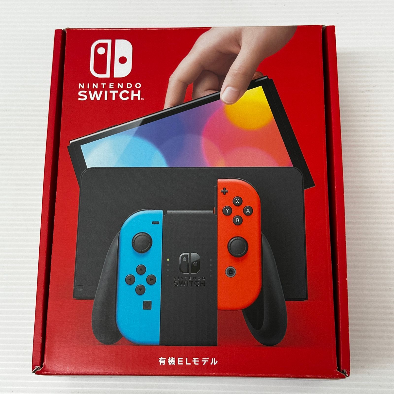 Nintendo Switch有機ELモデルJoy-Con(L)ネオンブルー/(R)ネオンレッド 中古品 smghsw099536