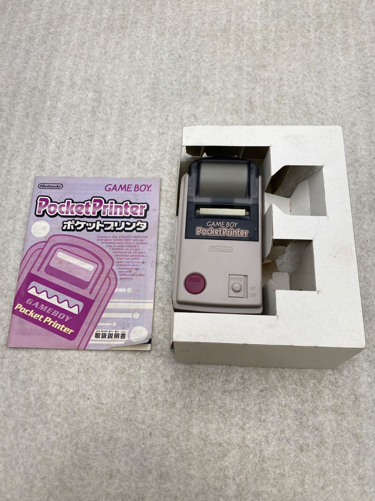 ゲームボーイ ポケットプリンター ポケットカメラ クリアパープル 2点