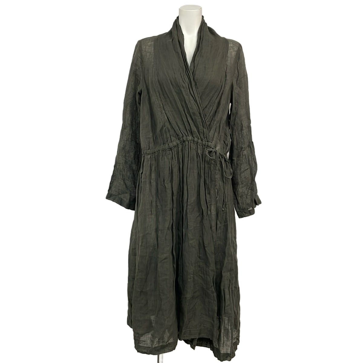 nest Robe(ネストローブ) ワンピース レディース カーキ 長袖/ロング/カシュクール 6,552円