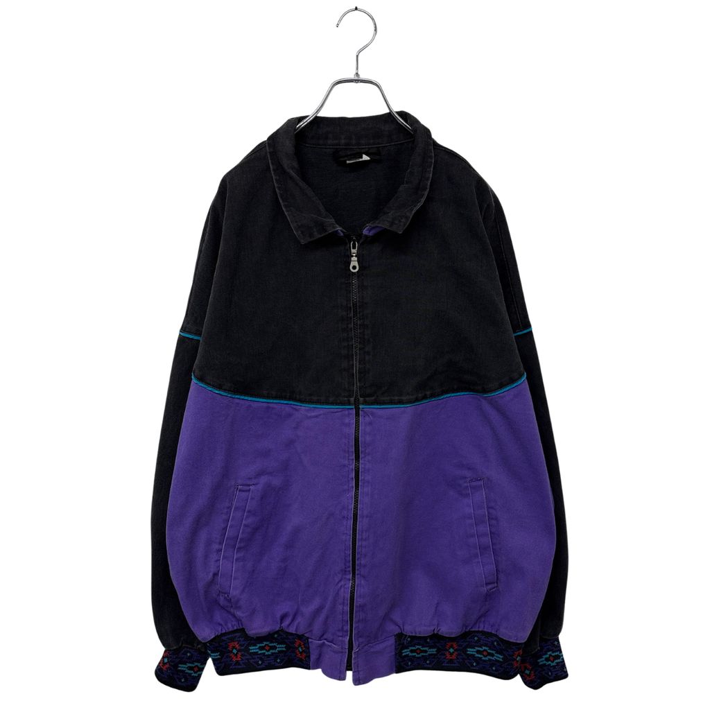 VINTAGE】 USA製 ネイティブ柄 民族 ジップアップジャケット Native