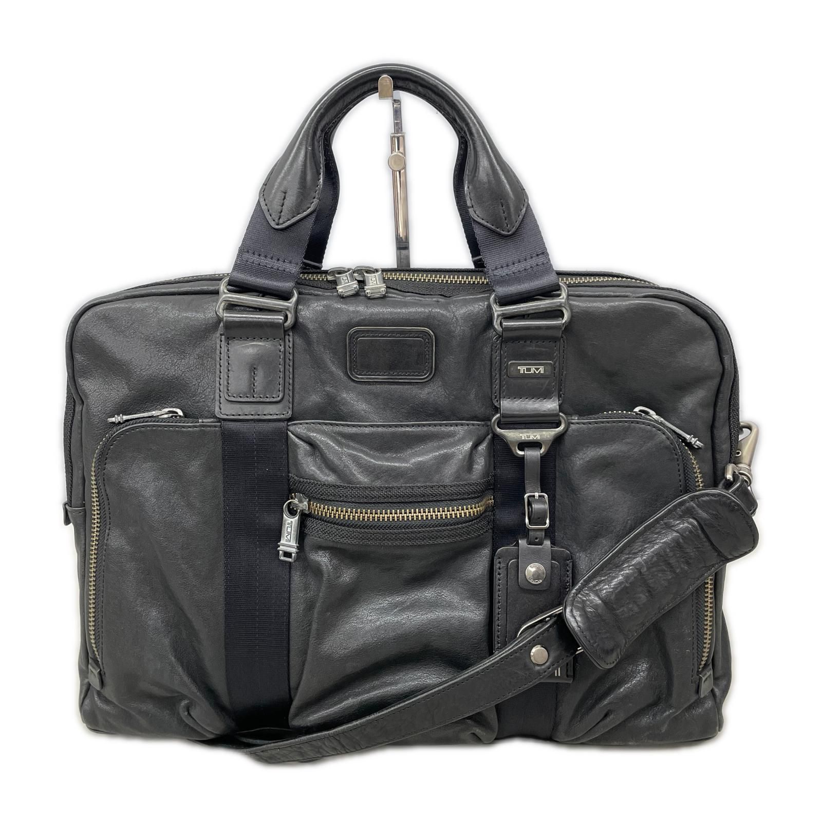 トゥミ TUMI レザーバッグ ビジネスバッグ ブラック ショルダーストラップ付き 92611DH2 8,528円