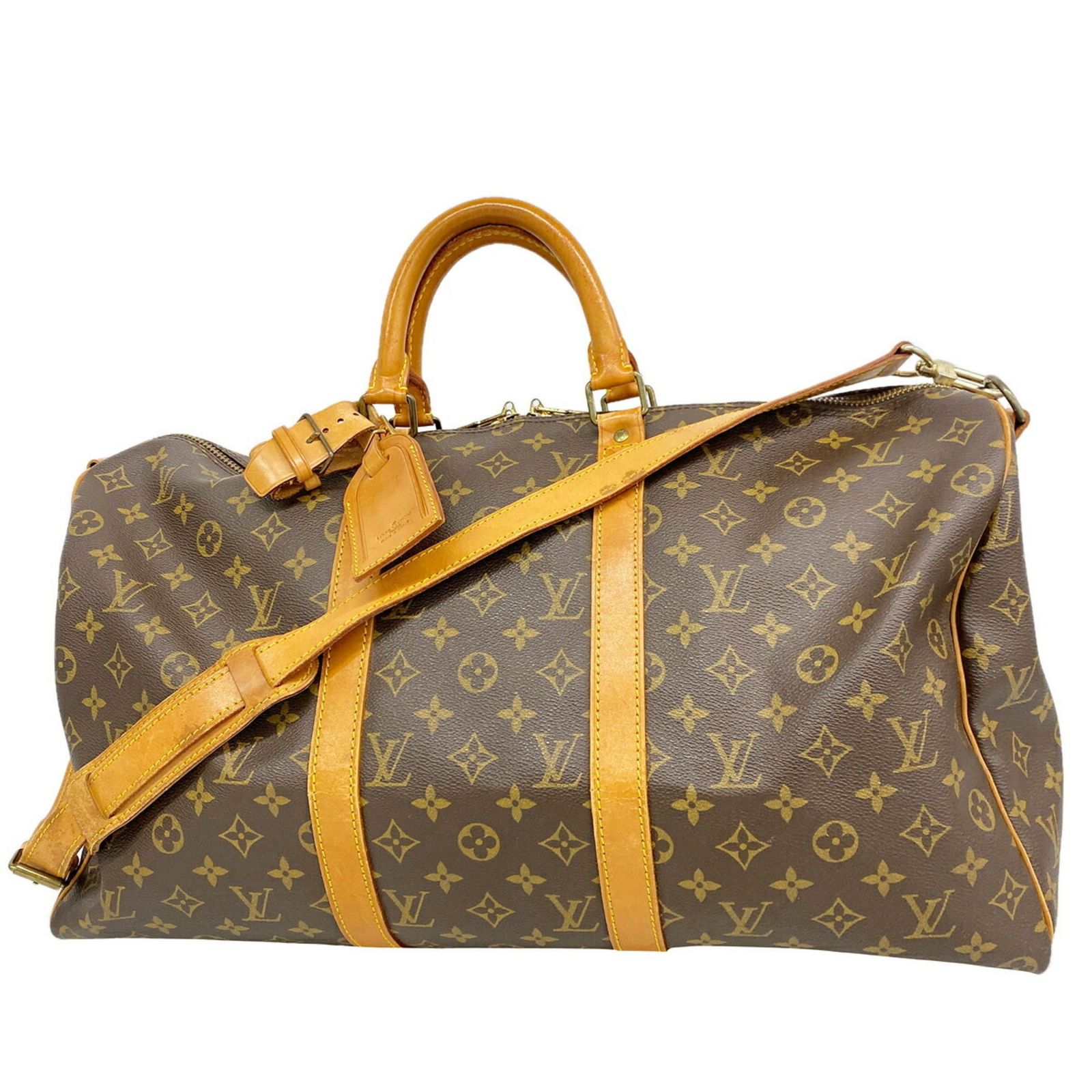 ルイ・ヴィトン(Louis Vuitton) ルイ・ヴィトン バッグ・ボストンバッグ モノグラム キーポルバンドリエール50 M41416 ブラウンメンズ レディース P3527243