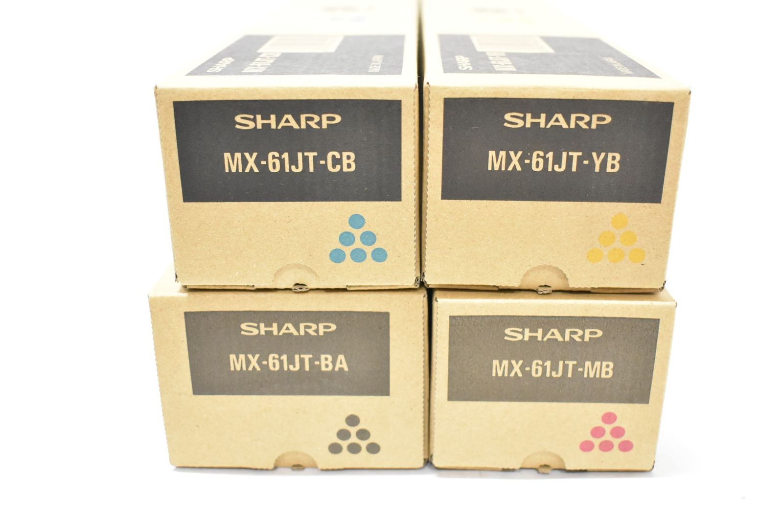未使用 シャープ 純正 トナー MX-61JT　（シアン・マゼンタ・イエロー・ブラック）ITFI83ASUGAN -D-Y13-byebye