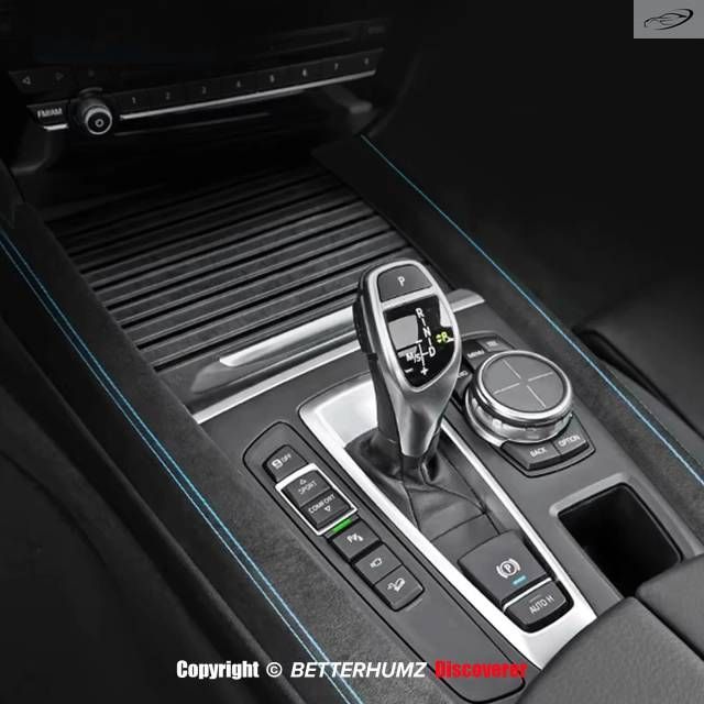 BMW X5 F15用 カンターラ製 車内センターコンソール ギアシフターサイドトリムストリップ パフォーマンスステッカーアクセサリー