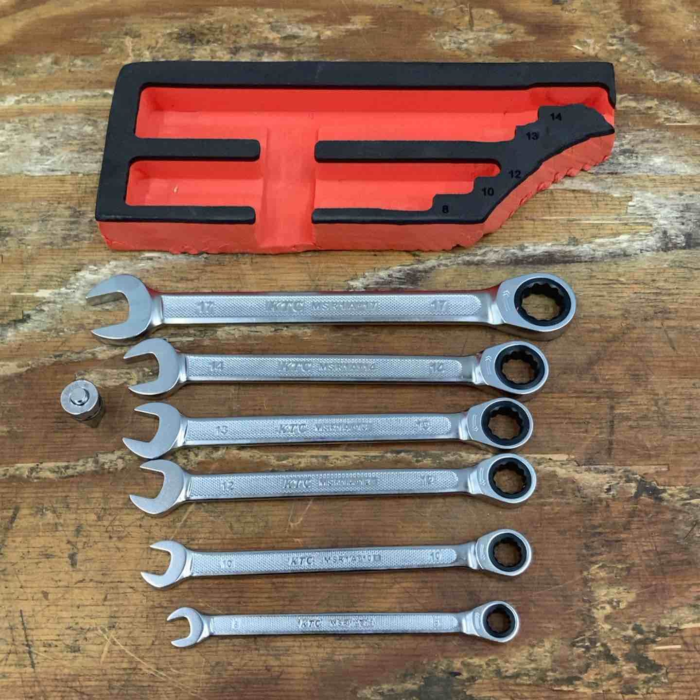 ◇KTC ラチェッット コンビレンチ ギアレンチ MSR1A 角アダプター付【柏店】 7,884円
