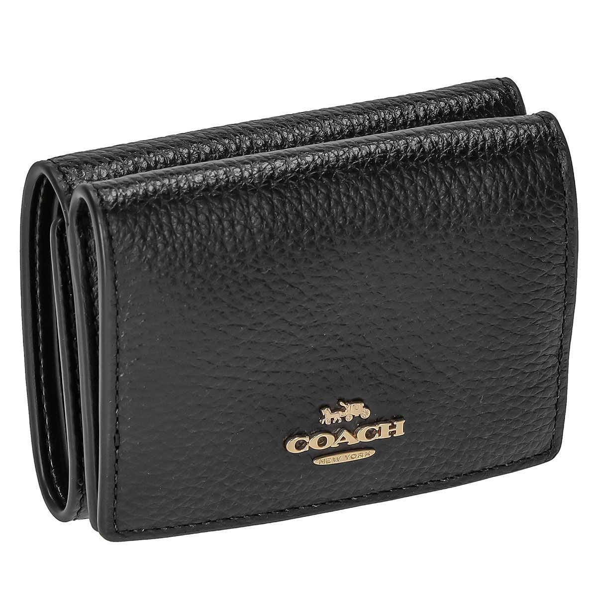 コーチファクトリー COACH FACTORY 三つ折り財布 88666 IMBLK 小銭入れ付 三つ折り ミニ財布 ブラック 27,860円
