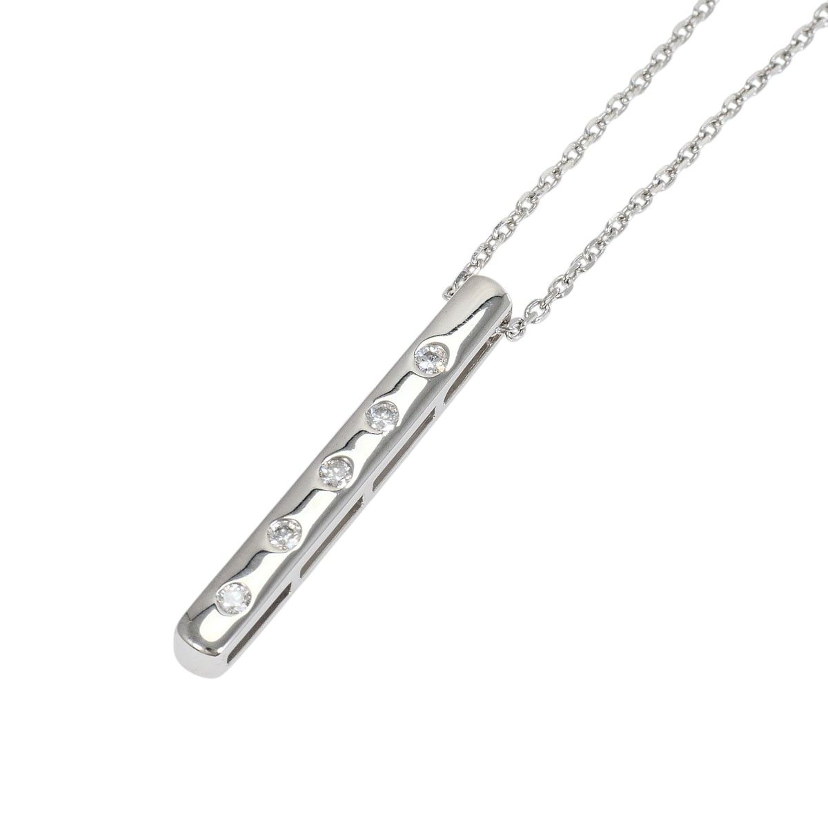 K9WG ネックレス ダイヤモンド 0.10ct 総重量約3.7g 約40cm