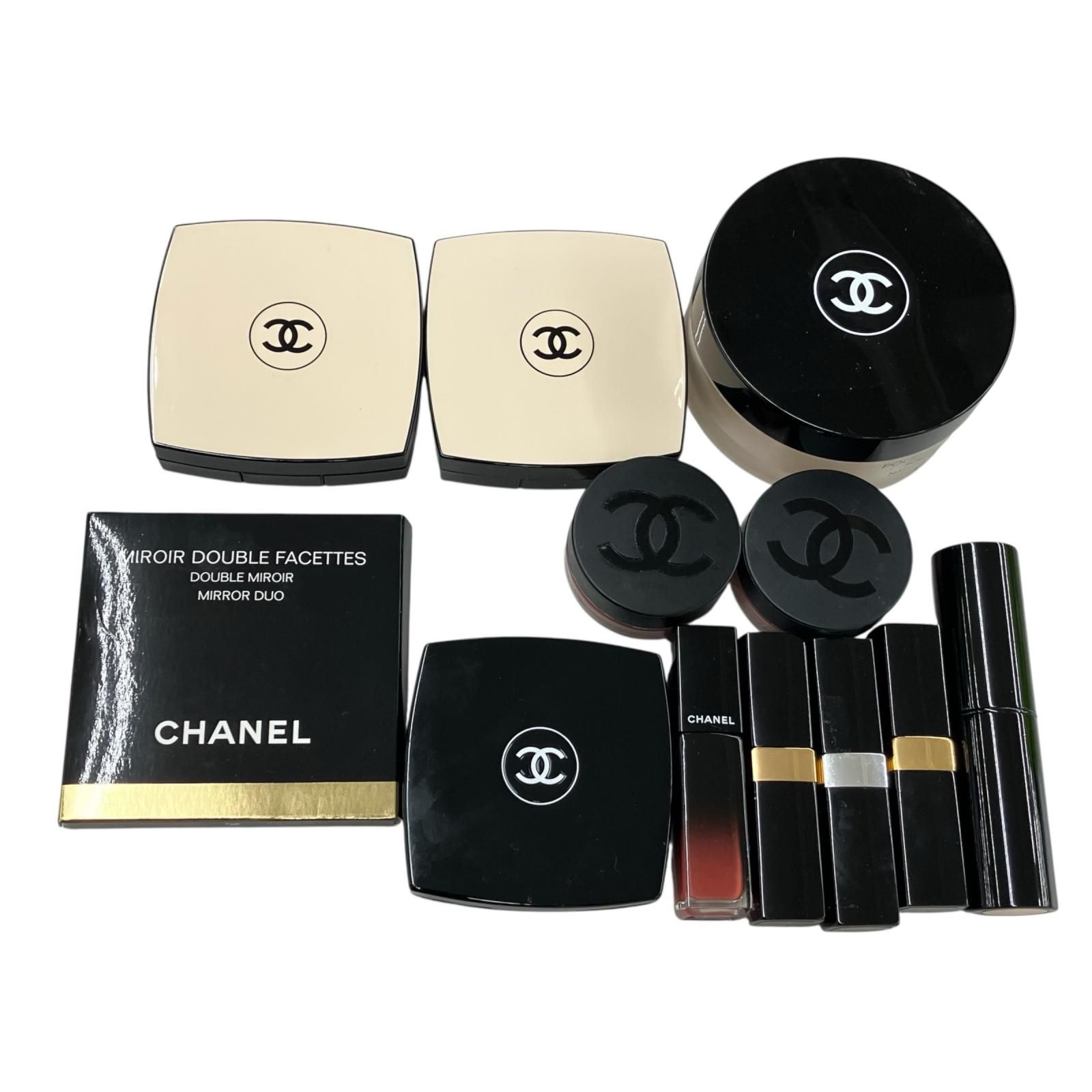 186005 現状品 CHANEL シャネル リップ、パウダーなど　コスメ　 12点まとめ売り