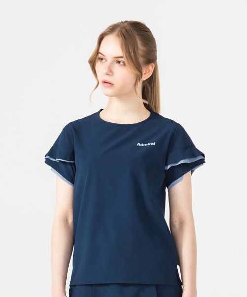 【アドミラル】Admiral ATLA650 2026秋冬ウェア（レディース）チュールペタルスリーブ TEE 7,000円