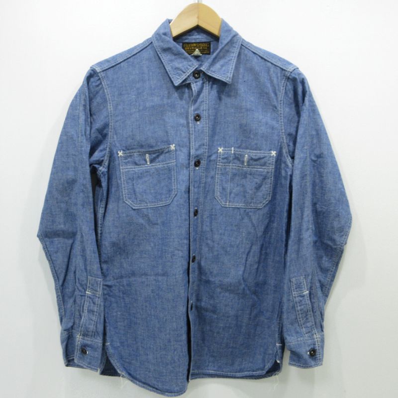 【三重本店】 中古 FREEWHEELERS | フリーホイーラーズ 長袖シャツ シャンブレーシャツ インディゴ 【101】 7,448円