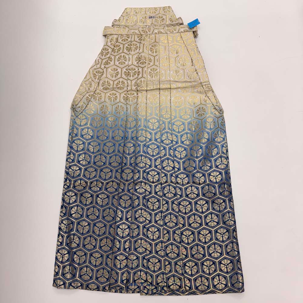 袴 行灯袴 男袴 L-2L size 紐下丈90cm 男性用袴 青 白 金 成人式袴 中古 5308 14,541円