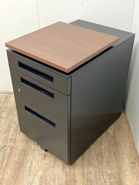 未使用品 イナバ 天板昇降ワゴン デスクワゴン Sワゴン 3段 インサイドワゴン 引き出し オフィス 家具 収納 キャスターワゴン 286575