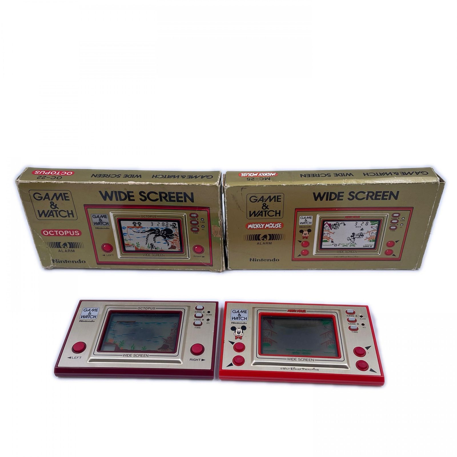 8E039Nintendo ニンテンドー GAME&WATCH WIDE SCREEN OCTPUS OC-22 MC-25 ゲームハード 中古