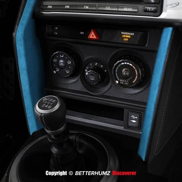 製 カンターラスエード スバルBRZ トヨタ86 2013-2020 車用センターコントロールストリップトリムステッカー カーインテリアアクセサリー 7,823円