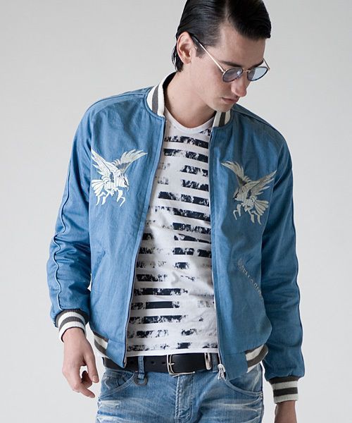 BUFFALO BOBS｜バッファローボブズ GENTS SUKAJAN NATURE ジェンツ スカジャン ナチュレ リバーシブル スカジャン