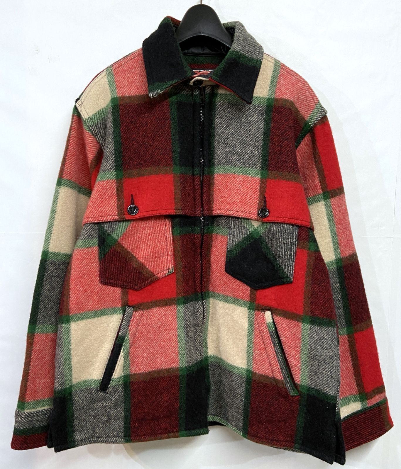 JOHNSON WOOLEN MILLS｜ジョンソンウーレンミルズ Double Cape Jac Shirt - Old Canadian Plaid チェック ウールジャケット マッキーノジャケット