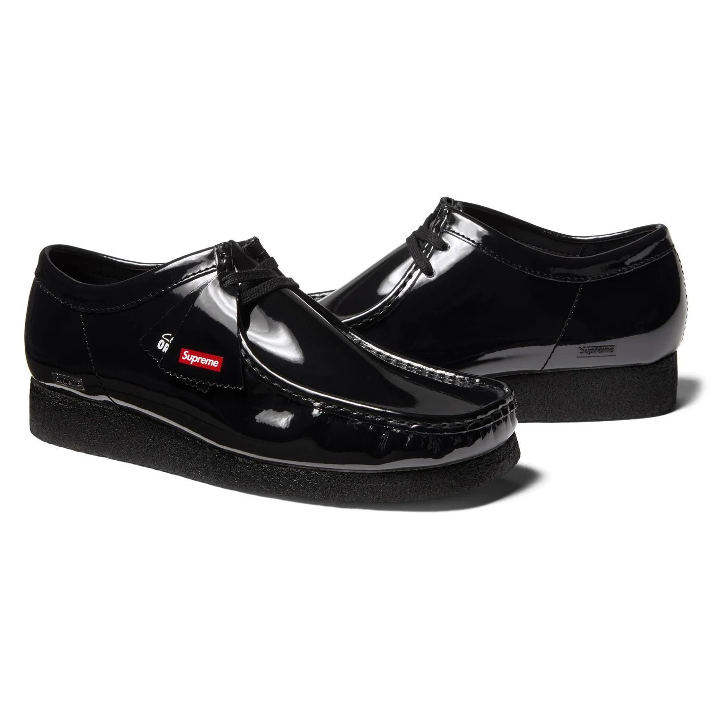 25cm◆Supreme®/Clarks Originals®|シュプリーム クラークス Patent Leather Wallabee® パテントレザー ワラビー シューズ