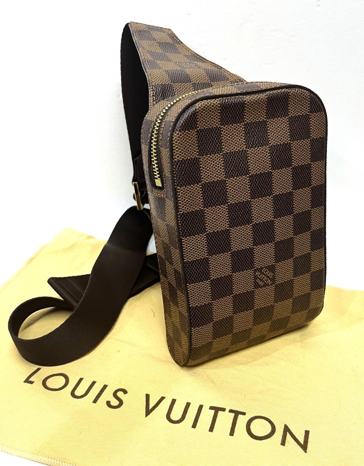 廃盤 希少 LOUIS VUITTON|ルイヴィトン ダミエ ジェロニモス N51994 ボディバッグ ショルダーバッグ ウエストバッグ 鞄