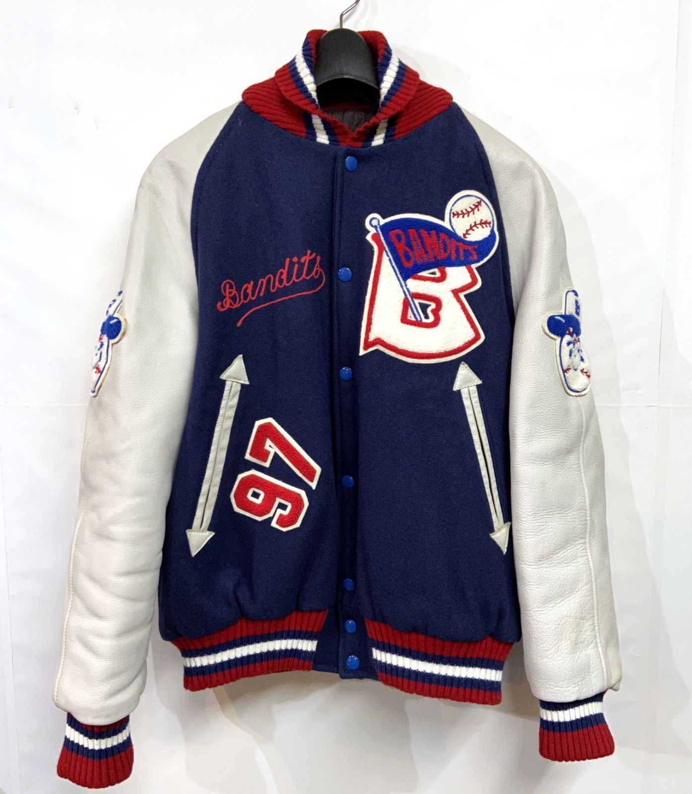 81 90s ヴィンテージ HEWITT MFG｜ヒューイット BANDITS レザー スタジャン