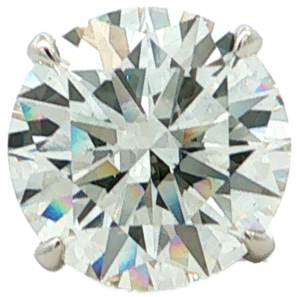 5.85ct【新品】ラボグロウン Laboratory-Grown スタッズ 1P ダイヤモンドピアス Pt900-3.3g ガードル刻印有 プラチナ【N】【メンズ・レディース】★■619873