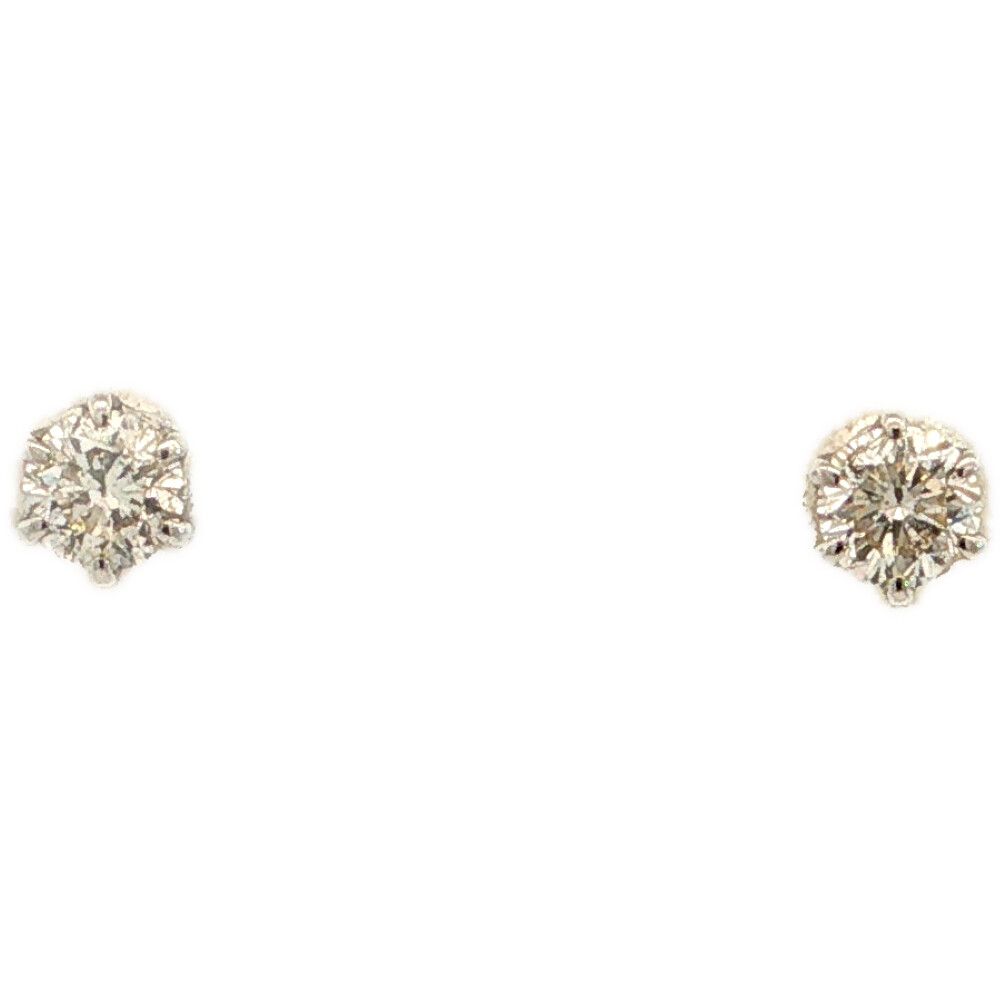 0.19ct 0.19ct 1Pダイヤ ペア ダイヤモンドピアス Pt900-0.5g プラチナ 【N】【メンズ・レディース】★■621577【中古】 24,480円