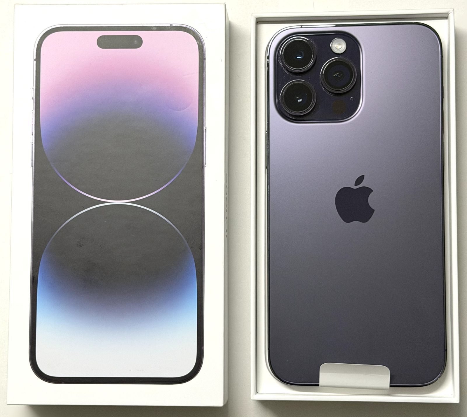 Apple iPhone 14 Pro Max 128GB ディープパープル 3L314J/A SIMフリー　バッテリー最大容量99％ 53,400円