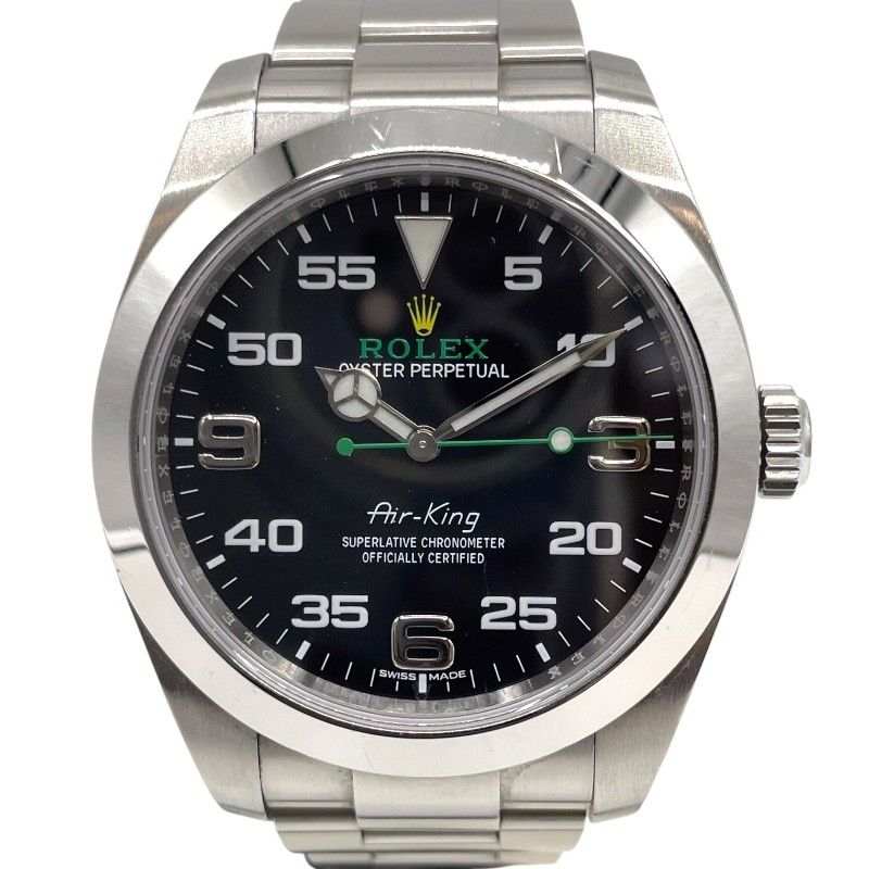 ロレックス ROLEX エアキング 116900 ブラック ステンレススチール メンズ 腕時計
