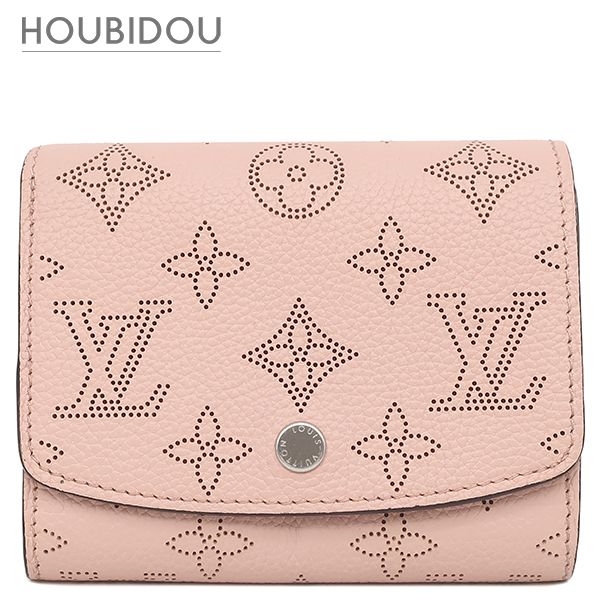 ルイヴィトン LOUIS VUITTON 二つ折り財布 ポルトフォイユ イリス コンパクト モノグラムマヒナ マグノリア シルバー金具 M62541 RFID【中古】