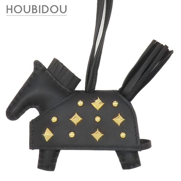 エルメス HERMES バッグチャーム ロデオ ロベオロックPM アニョーミロ ブラック ゴールド金具 新品 未使用 黒 2025年製 K 【箱】【中古】 123,600円
