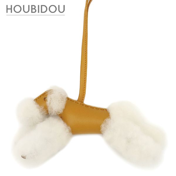 エルメス HERMES バッグチャーム バディ チャーム ムートン アニョーミロ セサミ 新品 未使用 犬モチーフ U 【箱】【中古】 70,813円