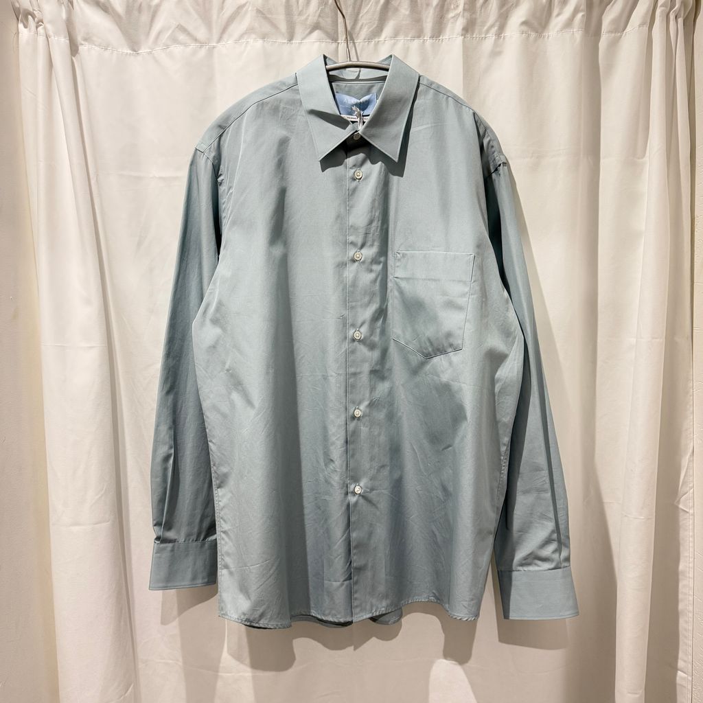 Graphpaper グラフペーパー 26SS ALUMO for Graphpaper Regular Collar Shirt 長袖シャツ GM261-50221 スモークブルー size:1【中目黒B09】 20,874円