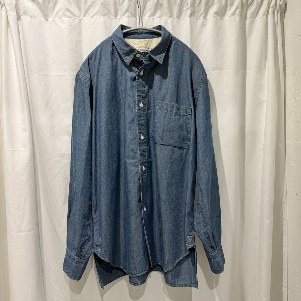 YOUTH OF THE WATER ユースオブザウォーター 26SS Cotton Shirt コットンシャツ 261-04002 ブルー系 size:S【中目黒B09】