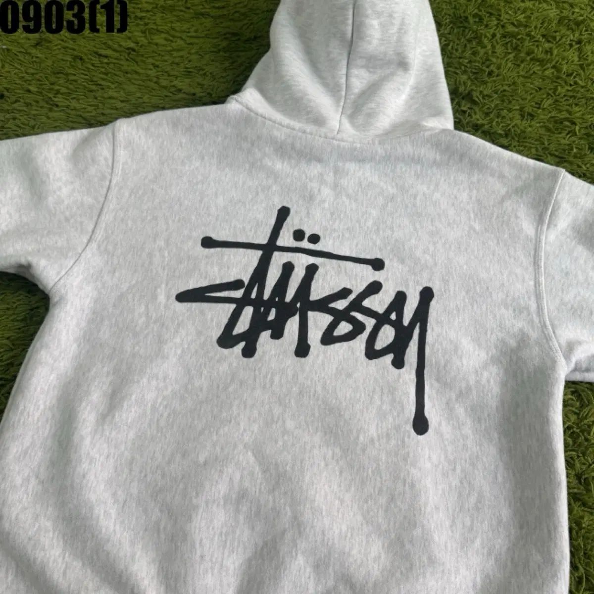 STUロゴ 起毛 WHO Tシャツ グレー S