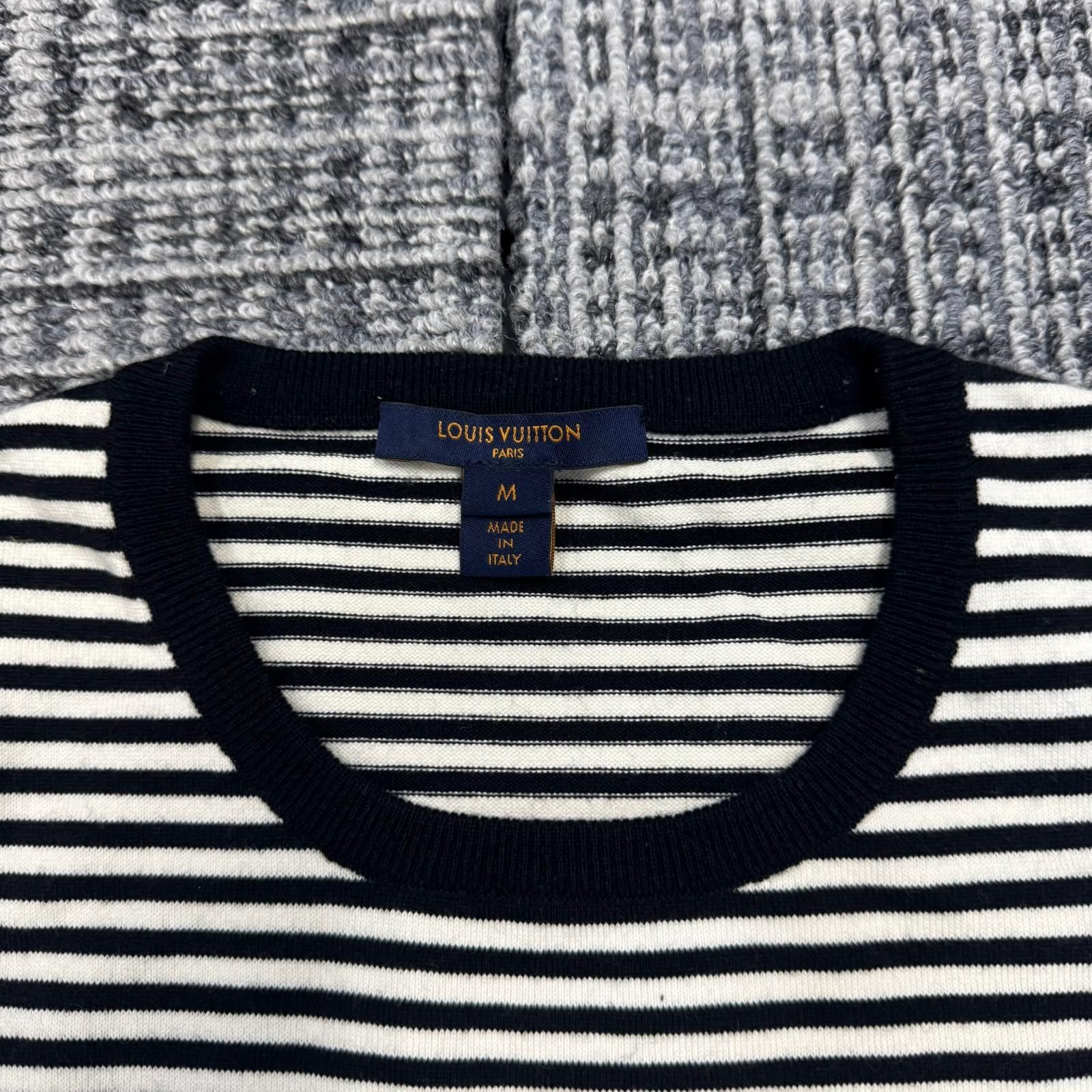 国内正規 LOUIS VUITTON border knit tops カシミヤ ボーダー 半袖