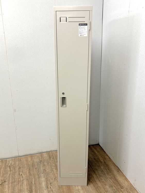 コクヨ 1人用ロッカー スチールロッカー 更衣室 オフィス シリンダー錠 ナチュラルグレー 幅316 奥行515 高さ1790 mm LK-S1F1C 中古品