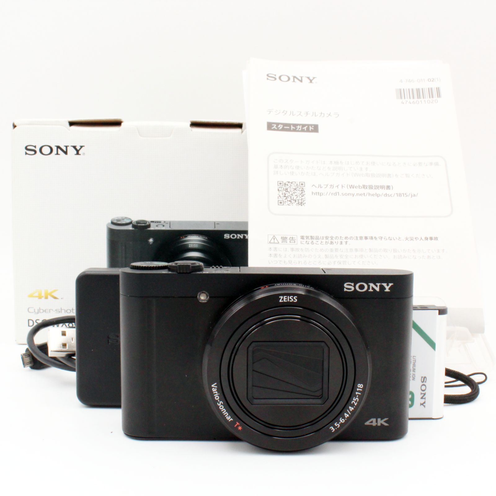 【新品級】SONY Cyber-shot 1820万画素 DSC-WX800　ブラック#0907
