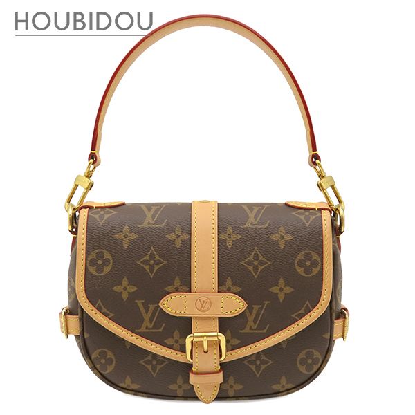 ルイヴィトン LOUIS VUITTON 2WAYバッグ ソミュール BB モノグラムキャンバス モノグラム ゴールド金具 茶 ハンドバッグ ショルダー M46740 RFID【中古】