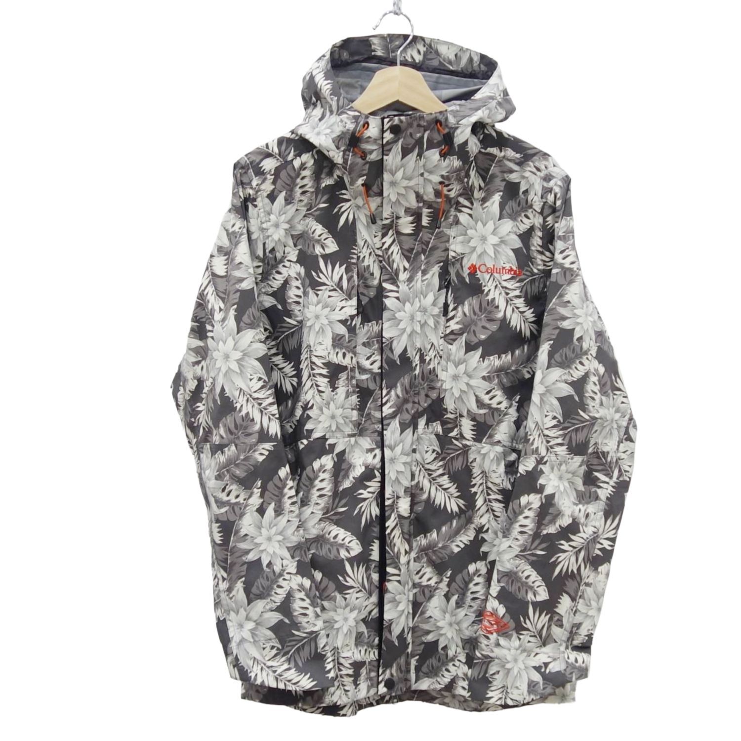 コロンビア Columbia ボードウェア スノーヒルスロープジャケット オムニシールド スキー スノーボード 雪山 花柄 メンズ M ホワイト