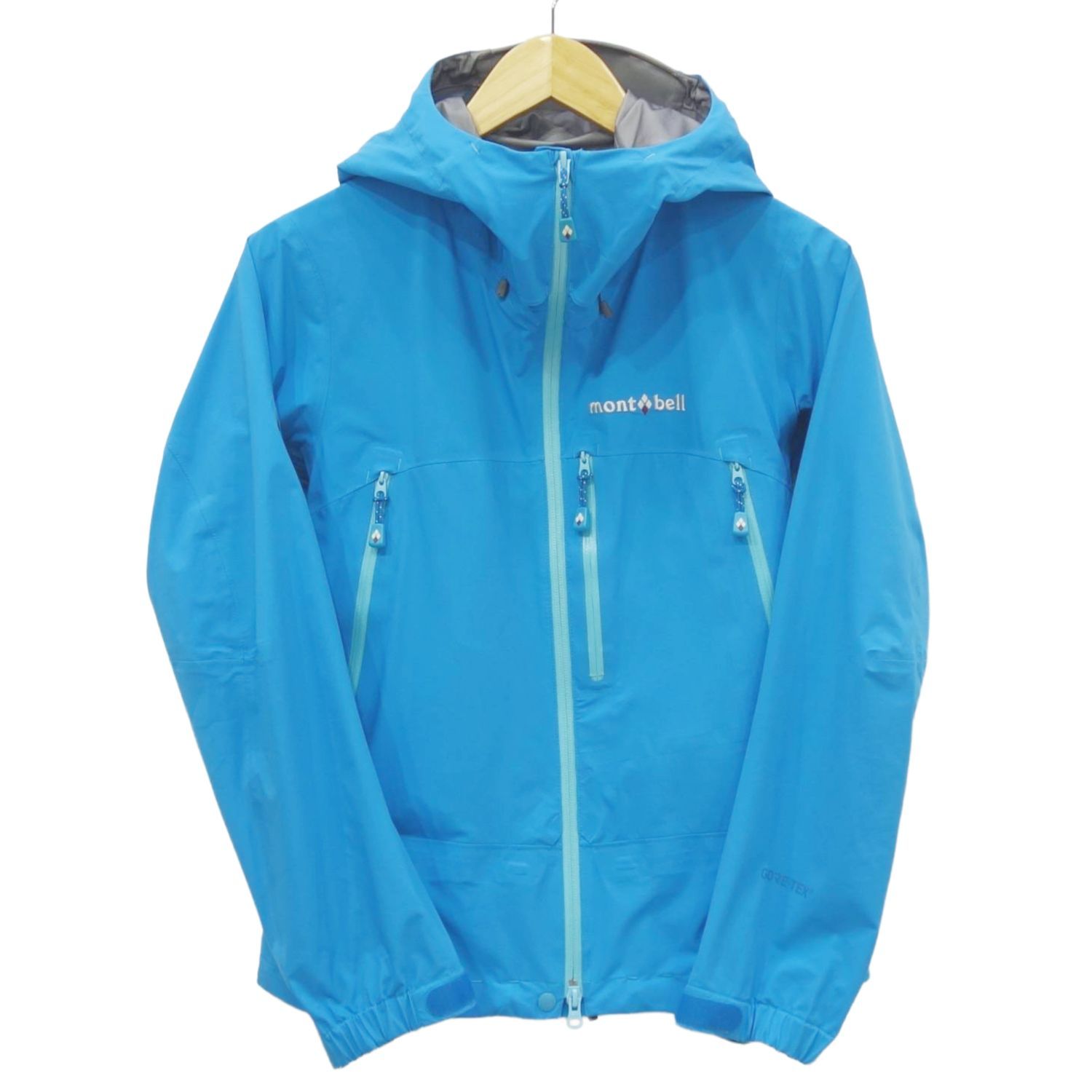 モンベル mont-bell プモリパーカー ゴアテックス シェル 冬季登山 アイスクライミング アウトドア レディース S ブルー