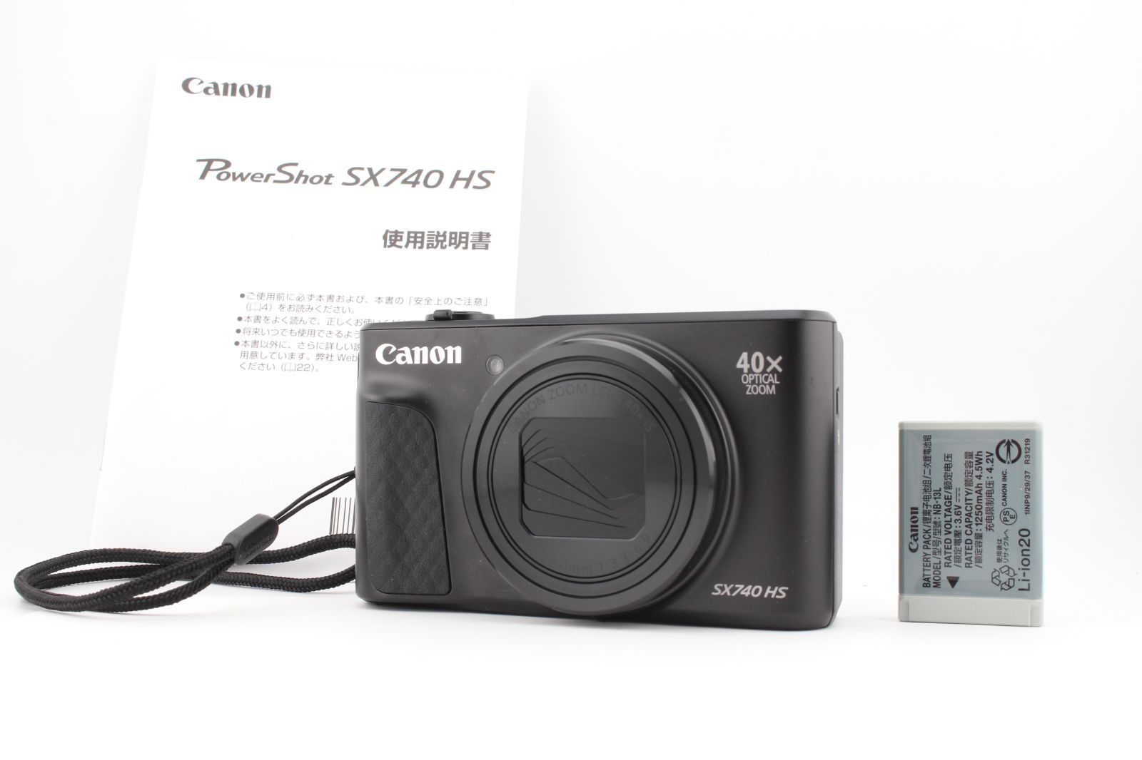 ★極上美品★キヤノン Canon PowerShot SX740 HS ブラック コンパクトデジカメ★　M1849＃66