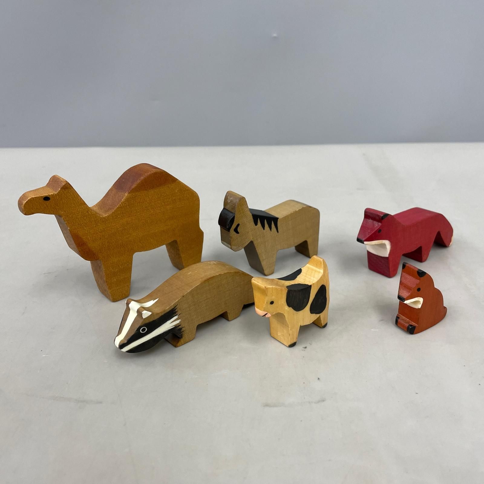 SPIEL FORM スピールフォーム 木製玩具 ラクダ キツネ 他 6点まとめセット