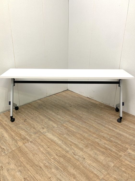 【中古品】ウチダ 1800サイドスタックテーブル ホワイト