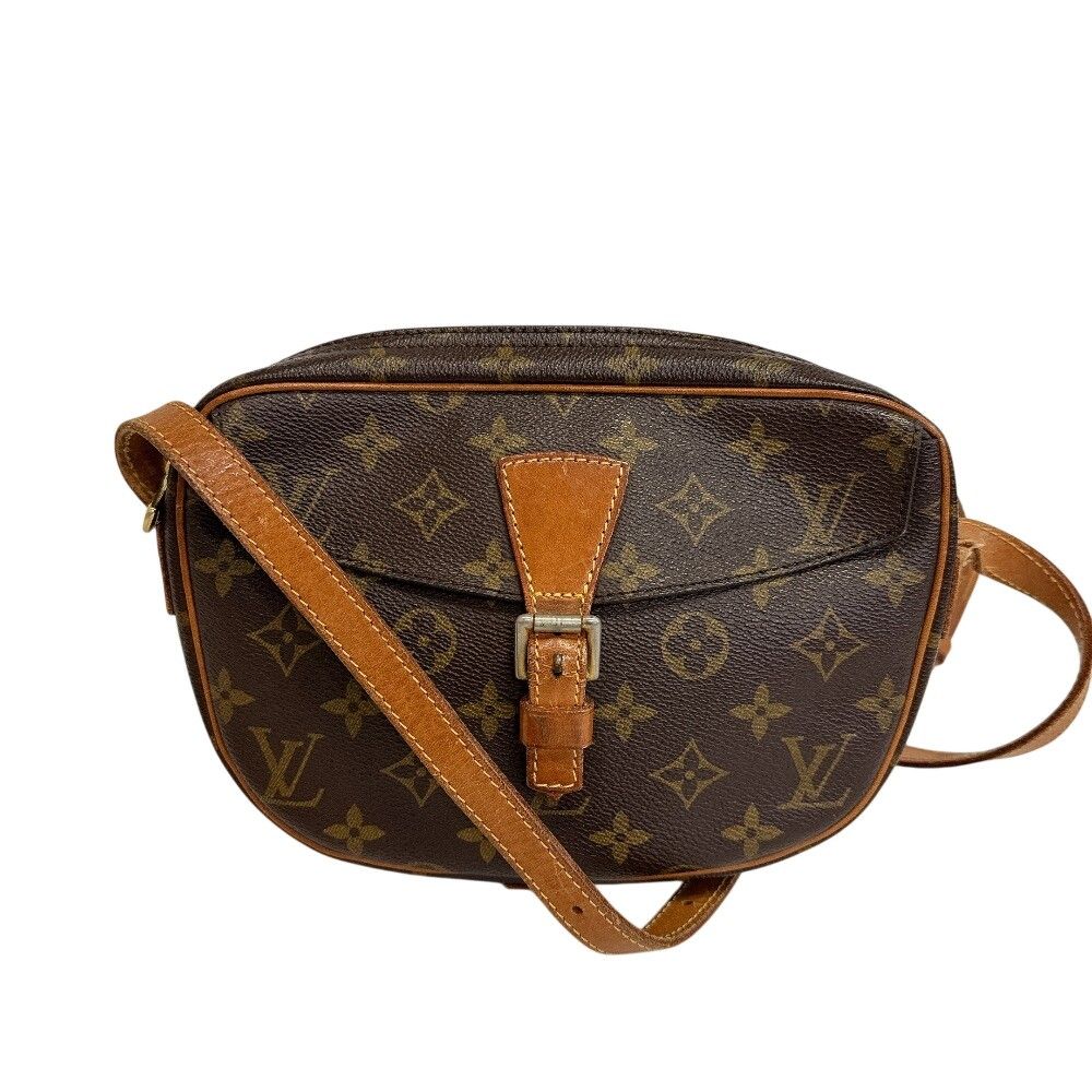 LOUIS VUITTON ルイヴィトン M51227 ジュヌフィーユPM モノグラム レザー ショルダーバッグ ブラウン