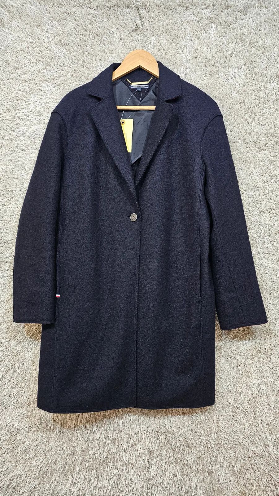 トミーヒルフィガー レディース ウール 100% Single コート (サイズ M) 1S-WO-0008 6,986円