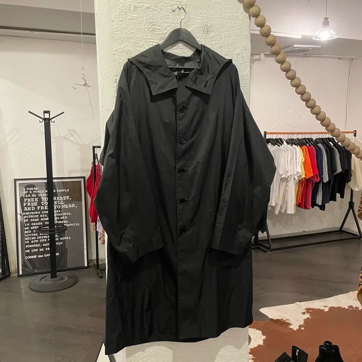 YOHJI YAMAMOTO ヨウジヤマモト バックロゴ オーバーサイズ パーカ