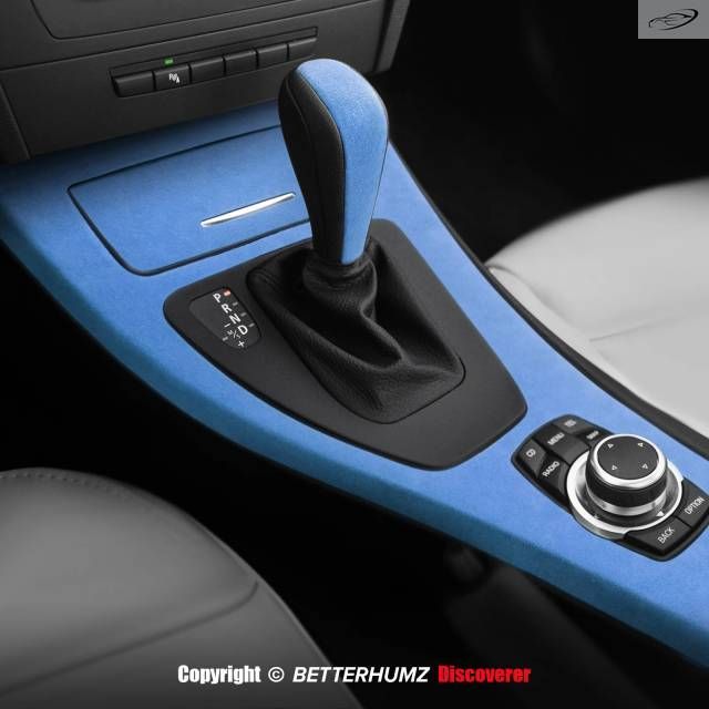 BMW E90 E92 E93 2005-2012用カンターラ製センターコンソールシフトノブパネルカバートリムステッカー車内アクセサリー