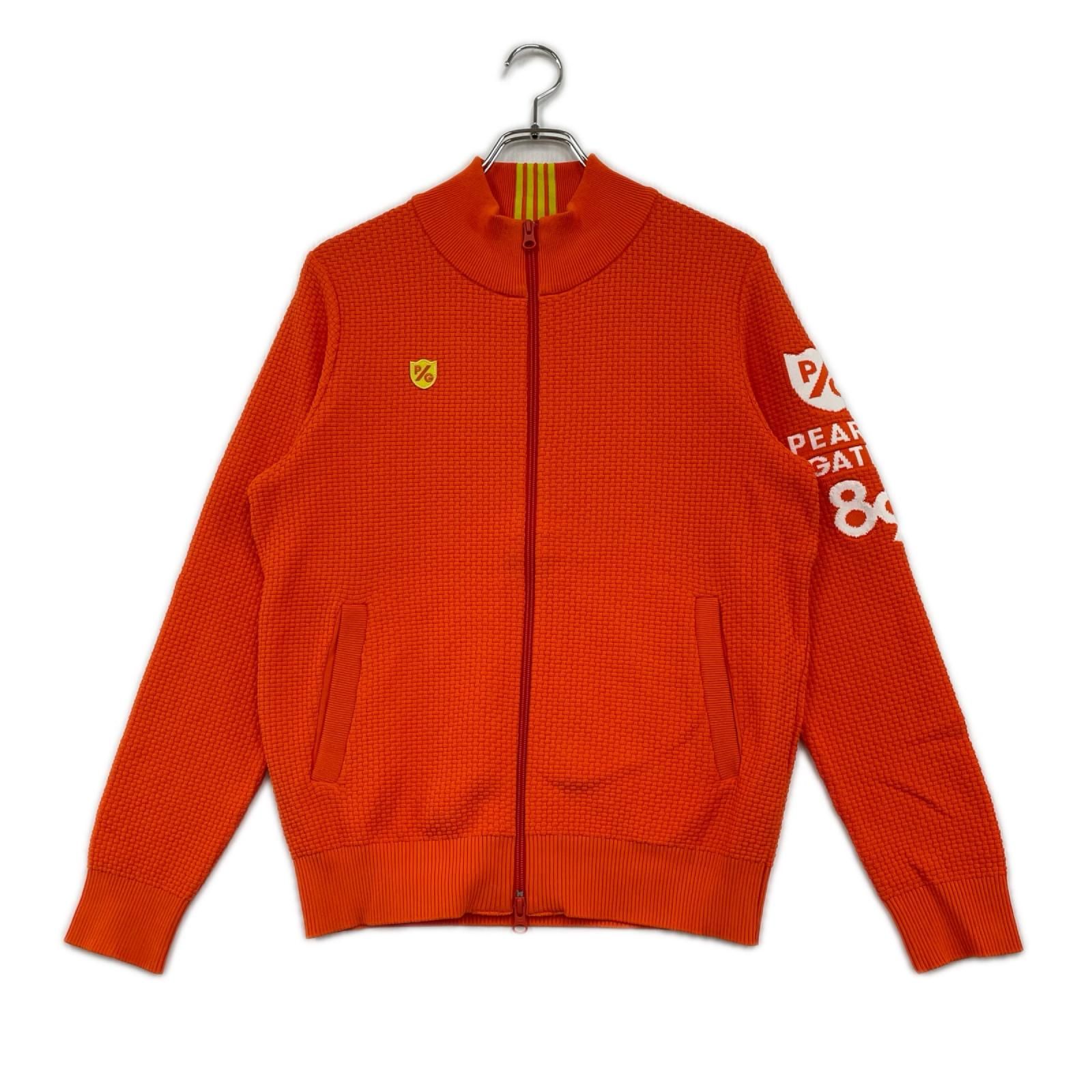 中古 レディース パーリーゲイツ PEARLY GATES フルジップアウター 2(L) オレンジ ニットブルゾン