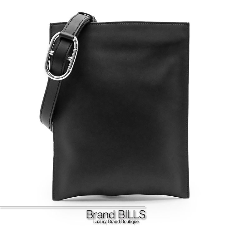 未使用品 HERMES エルメス ポッシャンプリュス ショルダーバッグ ボディバッグ 083805CJ B刻印 ブラック メンズ